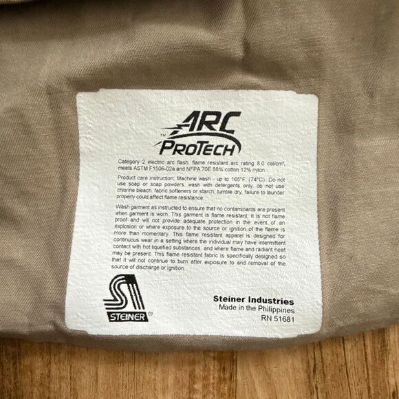 Steiner Arc Protech Welding Denim Button Down Size 2XL - Picture 2 of 5